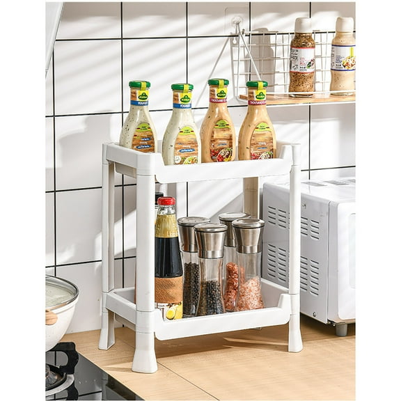 Konghyp Kitchen Rack – Multi-layer Floor-standing Storage Rack, Mobile and Versatile for Organizing Vegetables, Cosmetics, and Bathroom Essentials.