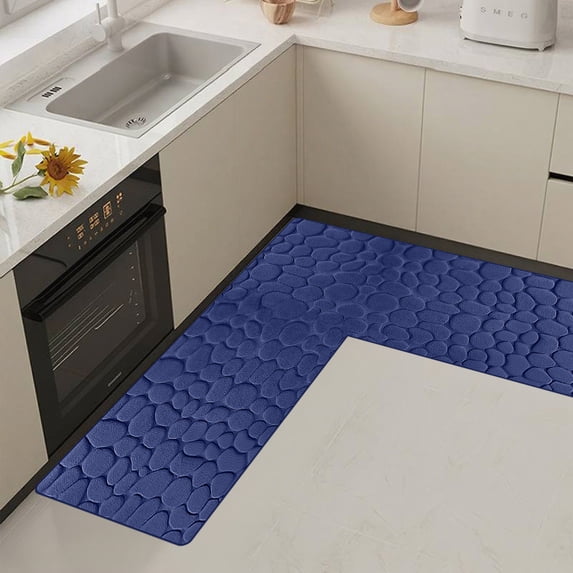 Konghyp L Corner Carpet, Absorbent Non-Slip Mat, Microfiber Bathroom Rug, Machine Washable Floor Mats, Versatile for Living Room, Kitchen, and Laundry Room