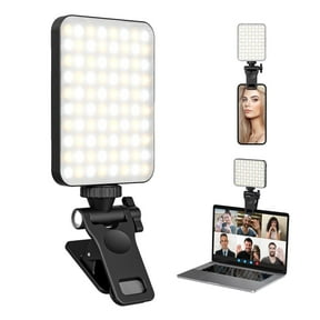 Konghyp Led Phone Light - Rechargeable Clip-On Light With 3 Adjustable Modes For Phones, Cameras, Laptops, Perfect For Enhancing Selfies And Videos.