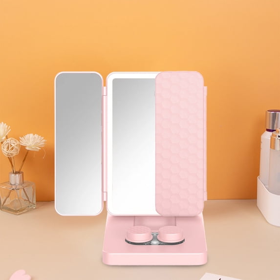 Konghyp Lens Cosmetic Cleaner for Contacts, Automatic Vibration Cleaner, High-Efficiency Makeup Mirror, Gentle Cleaning for Eyewear, Portable Design, Lenses Maintenance Tool