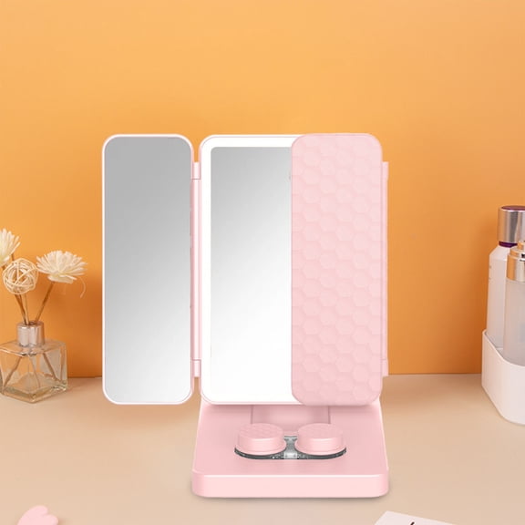 Konghyp Lens Cosmetic Cleaner for Contacts, Automatic Vibration Cleaner, High-Efficiency Makeup Mirror, Gentle Cleaning for Eyewear, Portable Design, Lenses Maintenance Tool