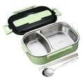 thumbnail image 1 of Konghyp Lunch Box 304 Stainless Steel Compartment Lunch Box, Insulated Leak-proof Design, Portable for Travellers, Easy to Clean, Two Compartments for Food Storage, Durable Fast Food Box, 1 of 6