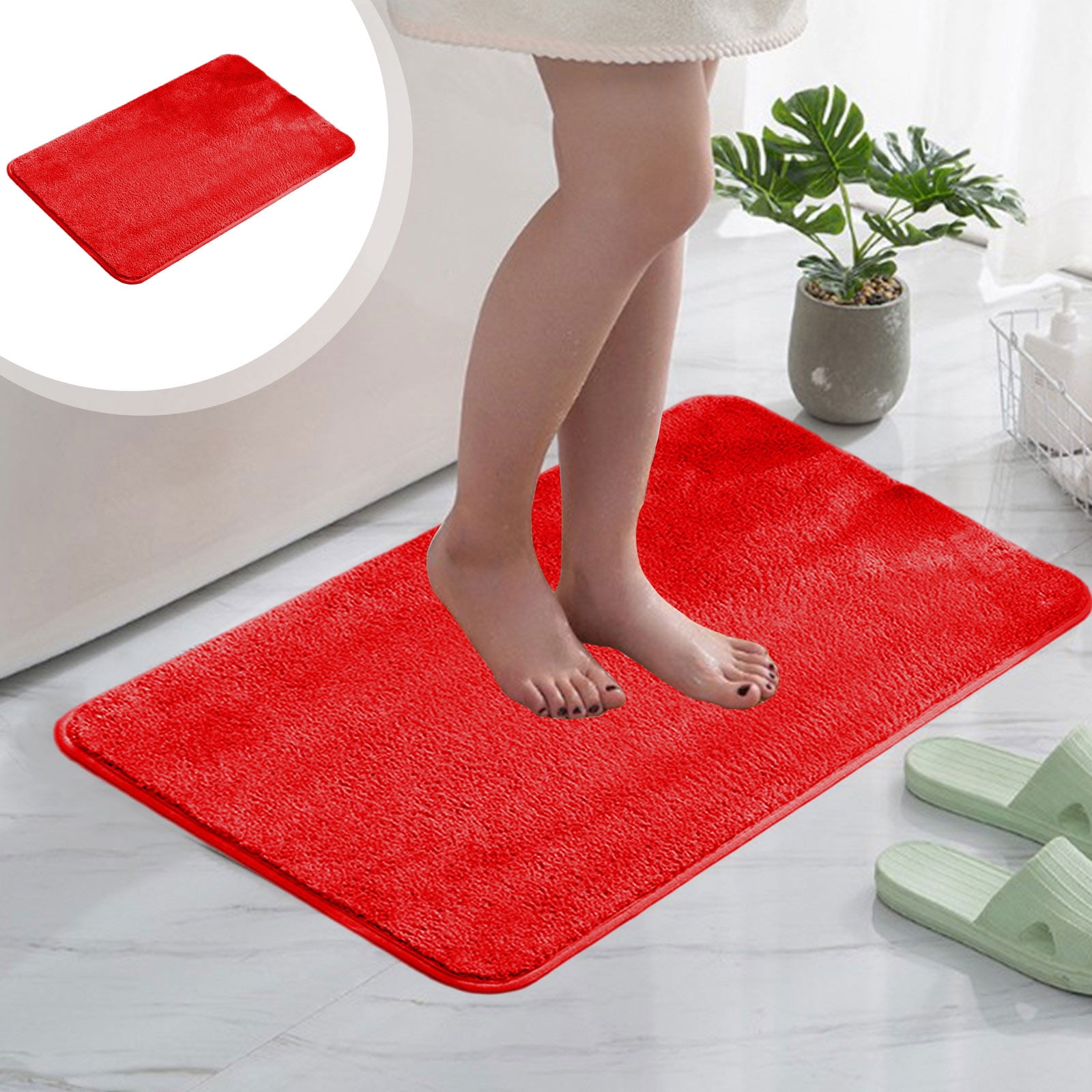 Konghyp Luxury Bathroom Rug Mat, Extra Soft And Absorbent Microfiber