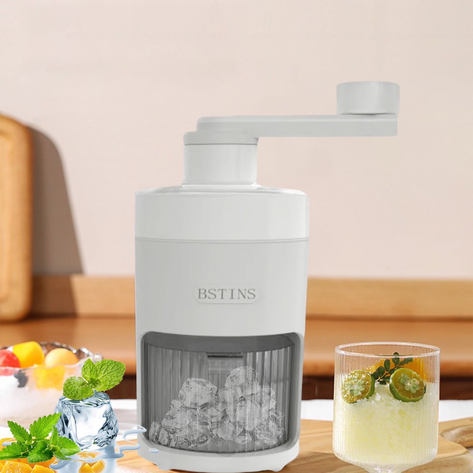 Konghyp Manual Ice Crushing Machine Non Electric Hand Crank Kitchen Ice Crusher Non Electric Shaved Ice Machine For Ice Cream Snow Ice Maker For Hot Walmart