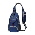 thumbnail image 1 of Konghyp Men Sling Bag, Lightweight Water-Repellent Crossbody Chest Bag, Multi-Compartment Shoulder Pack, Oxford Casual Daypack for Travel Hiking Commute Outdoor, 1 of 6