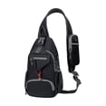 thumbnail image 1 of Konghyp Men Sling Bag, Lightweight Water-Repellent Crossbody Chest Bag, Multi-Compartment Shoulder Pack, Oxford Casual Daypack for Travel Hiking Commute Outdoor, 1 of 6