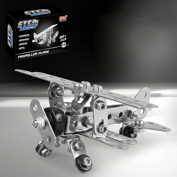 Konghyp Metal Engineering Vehicle Building Blocks – Screw Tightening Toy, Military Ship Model, STEM Construction Kit, Kids Educational Toy, Creative Gift for Boys and Girls