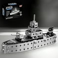 thumbnail image 1 of Konghyp Metal Engineering Vehicle Building Blocks – Screw Tightening Toy Model, Military Ship, STEM Construction Kit, Kids Toy, Educational Gift, Creative Engineering Set, 1 of 6