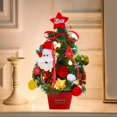 thumbnail image 1 of Konghyp Mini Christmas Tree, LED Light Decorative Tree, Small Tabletop Christmas Decoration, Easy to Install Xmas Tree, Rechargeable Accessory Included, Perfect for Home and Office Decor, 1 of 6