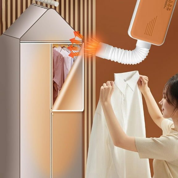 Konghyp Mini Portable Clothes Dryer Machine - 800W High Power With Foldable Shelf, Ideal For Apartments, Indoor Use, And Travel (Compact, Quiet, Easy Installation)