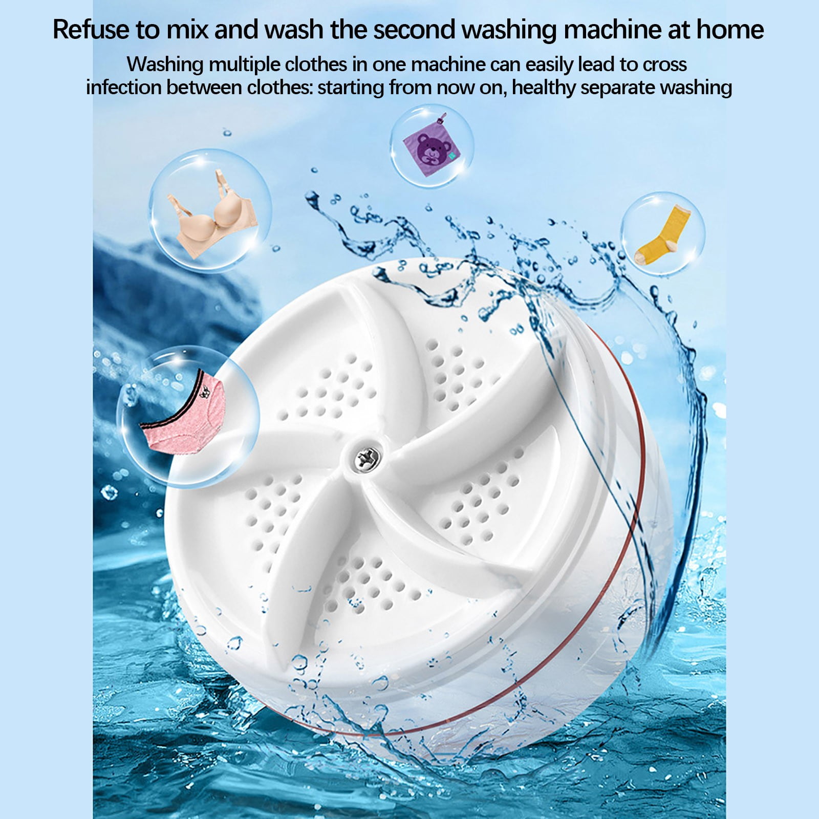 Konghyp Mini Portable Washing Machine Ideal for Home, Student