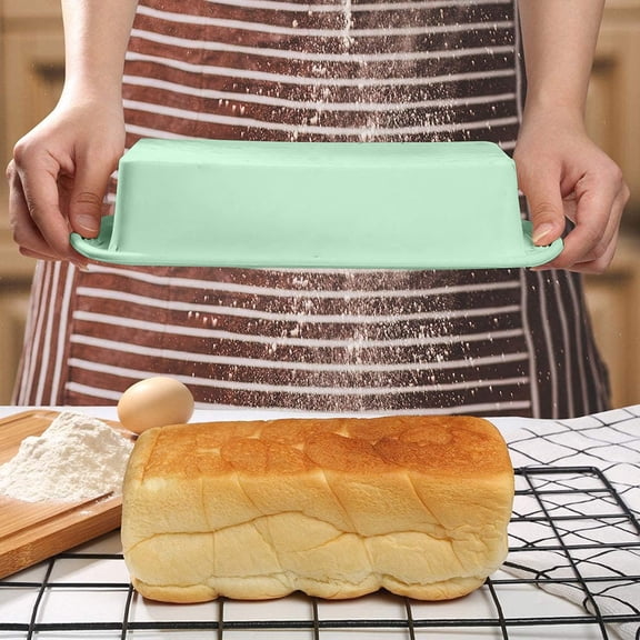 Konghyp Non-stick Silicone Bread Loaf Pan, Easy Release, Flexible Bakeware, Perfect for Baking Bread, Quiche, Meatloaf, Lasagna, Dishwasher Safe, Food-grade Silicone