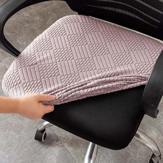 Konghyp Office Chair Seat Cover, Desk Chair Slipcover, Washable Fabric, Stretchable Protective Cover, Suitable for Home and Office, Stain Resistant, Comfortable Material