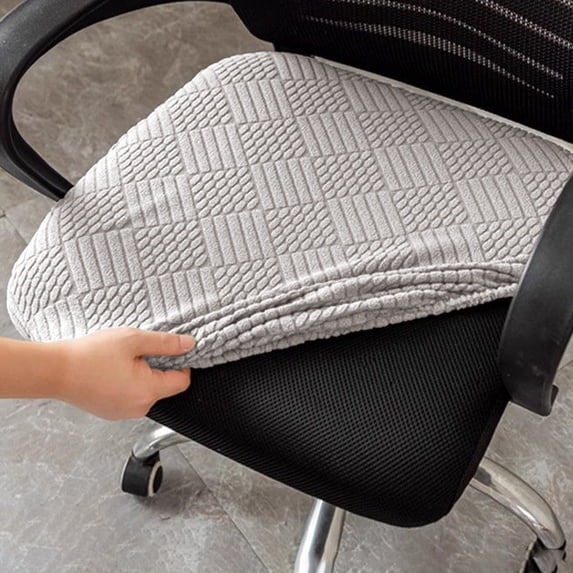 Konghyp Office Chair Seat Cover, Desk Chair Slipcover, Washable Fabric, Stretchable Protective Cover, Suitable for Home and Office, Stain Resistant, Comfortable Material