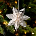 thumbnail image 1 of Konghyp Paper Christmas Snowflake Hanging Decoration, Festive Holiday Ornament, Elegant Winter Decor, Perfect for Christmas Tree, Unique Snowflake Design, 1 of 6