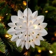 thumbnail image 1 of Konghyp Paper Christmas Snowflake Hanging Decoration, Festive Holiday Ornament, Elegant Winter Decor, Perfect for Christmas Tree, Unique Snowflake Design, 1 of 6