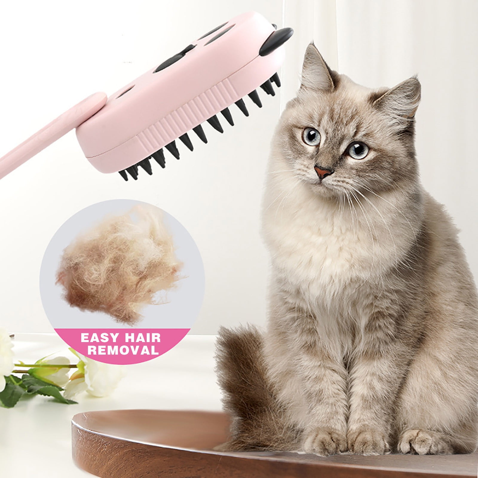 Konghyp Pet Spray Massage Brush MultiFunction Wash Brush and Steam