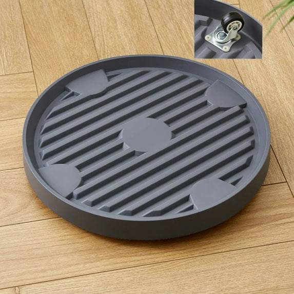 Konghyp Plastic Plant Roller Base with Wheels – Heavy Duty Rolling Plant Stand with Casters for Easy Mobility – Perfect for Heavy Pots and Indoor Plant Display