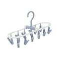 thumbnail image 1 of Konghyp Portable Foldable Clothes Drying Rack, 20 Rotating Clips, Indoor Outdoor Laundry Hanger, Lightweight Travel Storage, Multifunctional Socks and Underwear Dryer, 1 of 6