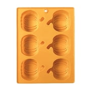Konghyp Pumpkin Cake Pan Silicone Molds for Baking, Halloween Thanksgiving Layer Cakes, Multi-Use Dessert Mould, Reusable Flexible Silicone Bakeware