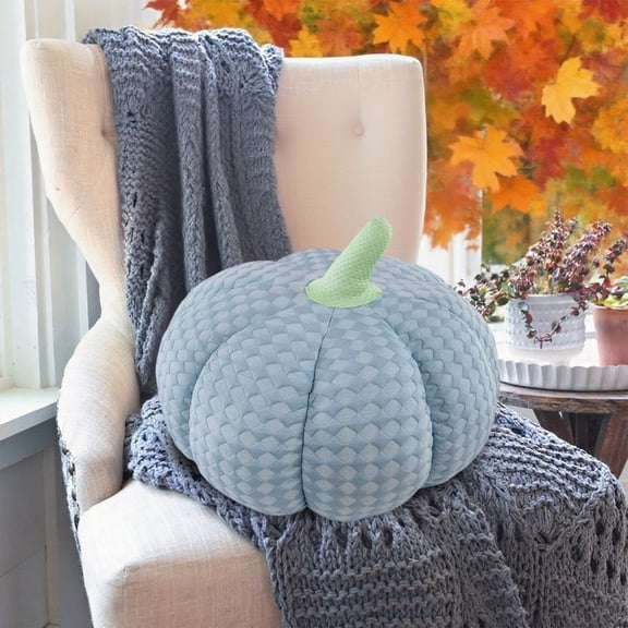 Konghyp Pumpkin Pillow, Soft Stuffed Decorative Cushion for Holiday Decor, Fall Autumn Table Centerpiece, Perfect for Thanksgiving, Halloween, and Home Decoration