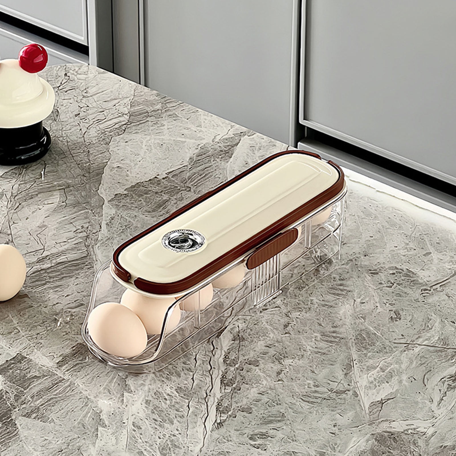 Konghyp Refrigerator Door Rolling Rack Sturdy Storage Box for