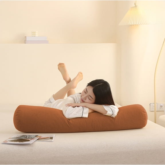 Konghyp Round Pillow for Sleeping, Comfortable Support Cushion, Ergonomic Design, Removable Washable Cover, Multi-Purpose Home Decor, Soft Velvet Fabric