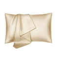 thumbnail image 1 of Konghyp Satin Silk Pillowcase – Standard Size Pillow Case Set of 1, Super Soft for Hair and Skin, Envelope Closure, Anti-Wrinkle, Cooling Pillowcase, Smooth, 1 of 1