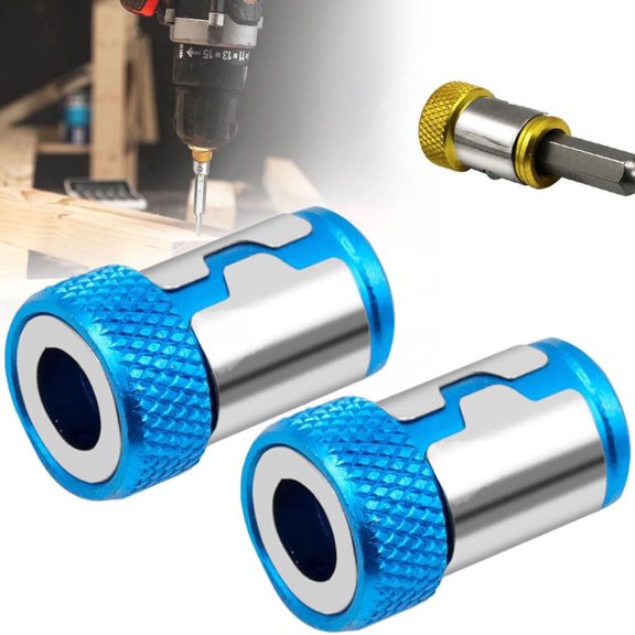 Konghyp Screwdriver Head – Upgrade Magnetizer for Hex Screwdriver and Power Bits, 2024 Multipack with Magnetic Screw Ring Holders, Essential Household Tool for DIY Projects