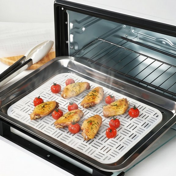 Konghyp Silicone Non Stick Mat, Reusable Dumpling Liner, Household Steamer Accessory, Dishwasher Safe Cooking Mat, Versatile Kitchen Essential, Multi-Purpose Baking and Steaming Tool