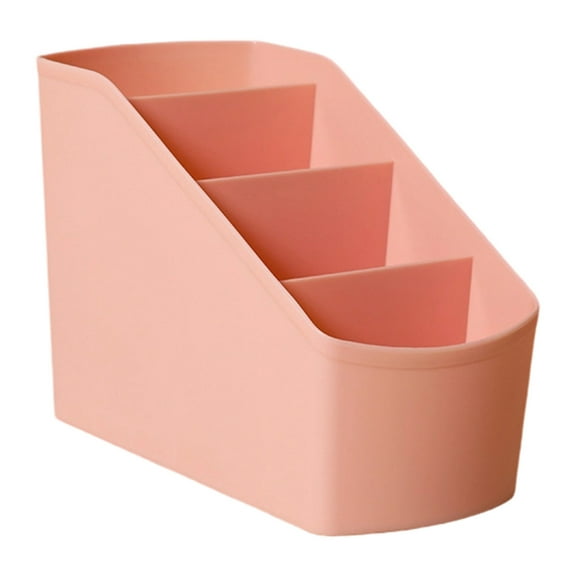 Konghyp Small Multifunctional Organizer Desk Caddy, Office Accessory Tray, Pen and Pencil Holder, Bathroom Storage Solution, Art Supply Compartment, Natural Plastic Storage Organizer