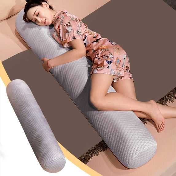 Konghyp Soft Velvet Long Pillow – Special Pillow for Side Sleepers, Girls Bedside Cushion for Sofa and Dorm, Comfortable Leg Clamp, Multiple Colors for Home and Bedroom Décor