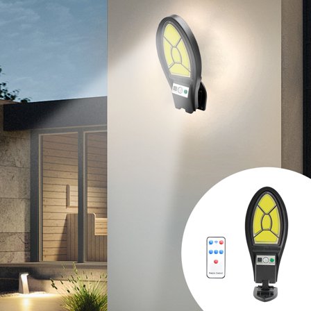 Konghyp Solar Street Lights – Outdoor Motion Sensor Security Lights with 3 Modes – Wireless Design Ideal for Gardens, Streets, and Yards – Enhance Safety and Visibility Effortlessly