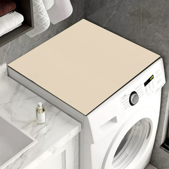 Konghyp Solid Color Diatomaceous Earth Mat – Quick Drying, Absorbent Drainage Mat for Refrigerators, Soilproof Drum Washer, and Sunscreen Use, Practical and Stylish