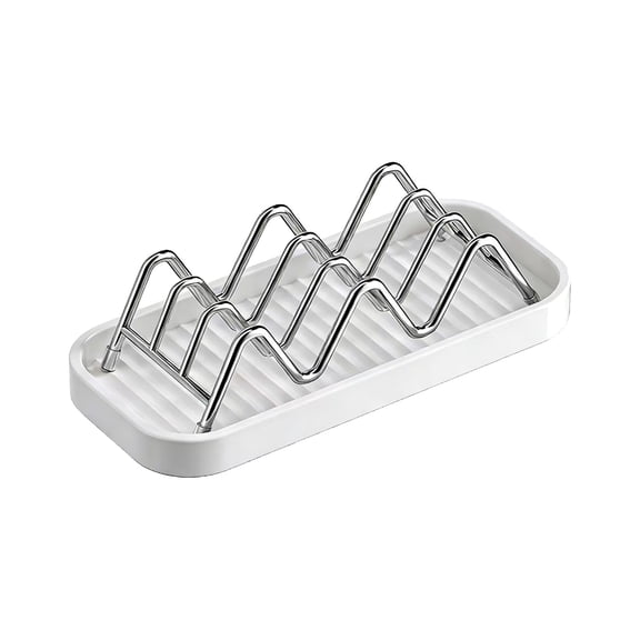 Konghyp Stainless Steel Soap Plates Bathroom Draining Storage Rack, Removable Drip Tray, Multi-Functional Organizer, Kitchen and Sink Storage Solutions, Easy to Clean and Durable