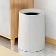 thumbnail image 1 of Konghyp Step Trash Can with Lid - 5 Gallon Plastic Kitchen Bathroom Waste Bin, Modern Office Home Garbage Can, Space-Saving Touch-Free Design for Living Room Bedroom, 1 of 6