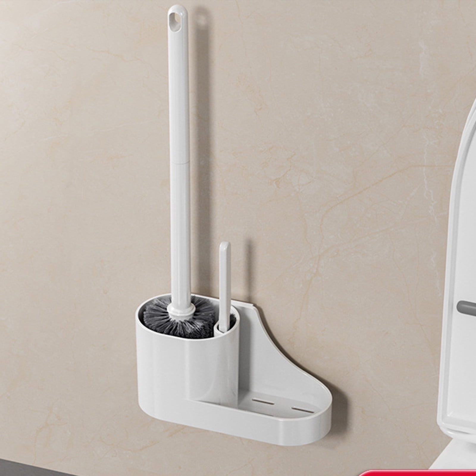 Konghyp Toilet Brush Modern Bathroom Cleaning Bowl Brush Kit with