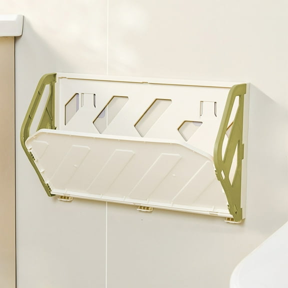 Konghyp Wall Mounted Folding Shoe Rack, No Drilling Installation, Adhesive Hook, Space Saving Storage Solution, Multifunctional Organizer for Home, Entryway, Bathroom