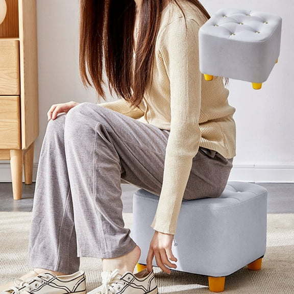 Konghyp Wheeled Low Stool for Home – Universal Wheel Sitting Stool, Multifunctional for Doorways and Shoe Storage, Ideal for Seamstresses and Versatile Use in Various Settings.
