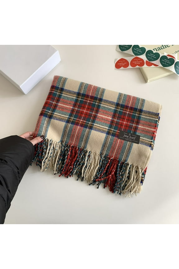 Winter Scarf for Women – 2024 New Style Korean Shawl with Imitation Warm Fabric – All-Matching Accessory Ideal for Staying Cozy and Stylish During Cold Months