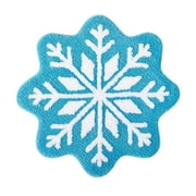 Konghyp Winter Snowflake Rug   26.4" Non-Slip Washable Christmas Door Mat, Cute Design for Indoor and Outdoor Use, Perfect for Home and Bathroom Entrances