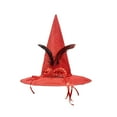 thumbnail image 1 of Konghyp Witch Hat, Stylish Halloween Accessory, Unique Plume Decoration, Comfortable and Versatile, Perfect for Costume Parties and Themed Events, 1 of 9
