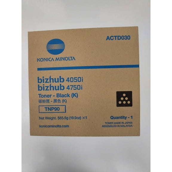 Konica Minolta TNP-90 Black Toner Cartridge ACTD030