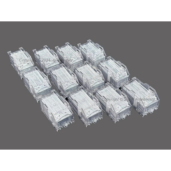 Konica Minolta 14YK SK-602 Staples Refill Pack: Premium Chisel Point Staples, 4 Boxes, 12 Cartridges Total, 60000 Staples, Silver