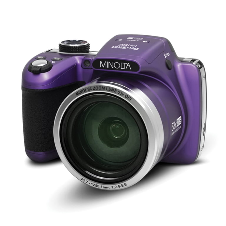 Minolta MN53Z-P 16.0-Megapixel 53x Zoom Bridge Camera (Purple