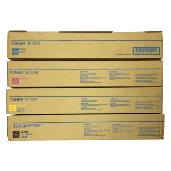 Konica Minolta TN321 Standard Yield Toner Cartridge Set