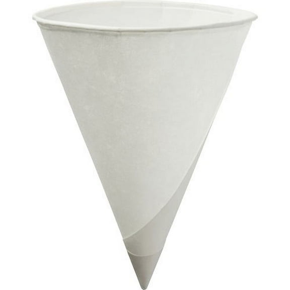 Konie Paper Cone Cups 200 / Bag - 6 fl oz - Cone - 5000 / Carton - White - Paper - Water