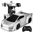 thumbnail image 1 of Konijiwa Remote Control Transformer Car with One-Button Deformation and 360° Rotation, Transform Robot RC Car for Kids 4-12 Years Old, 1 of 6