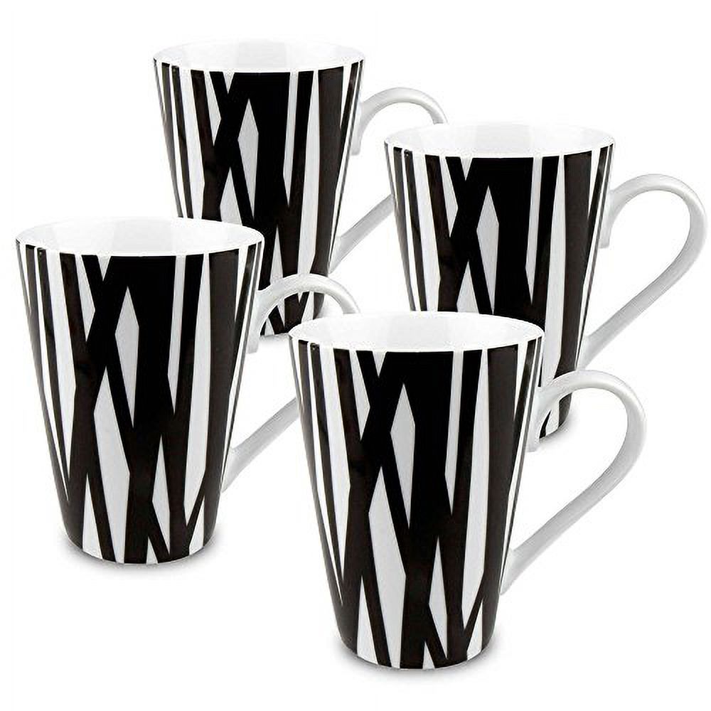 Konitz 4410321427 Rhythm Mugs Set of 4 White - image 1 of 1