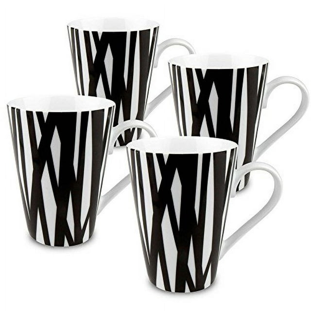 Konitz 4410321427 Rhythm Mugs Set of 4 White